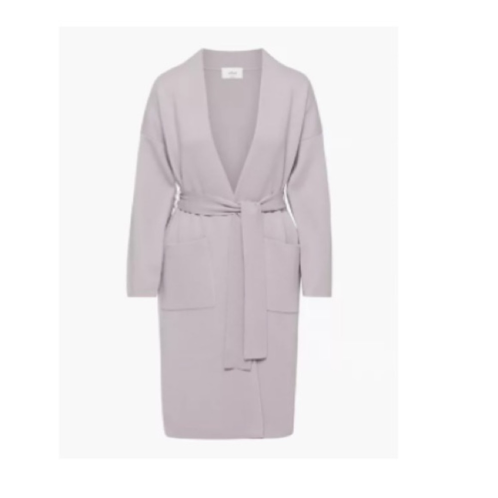 Wilfred Lilac Tie-Waist Long Cardigan